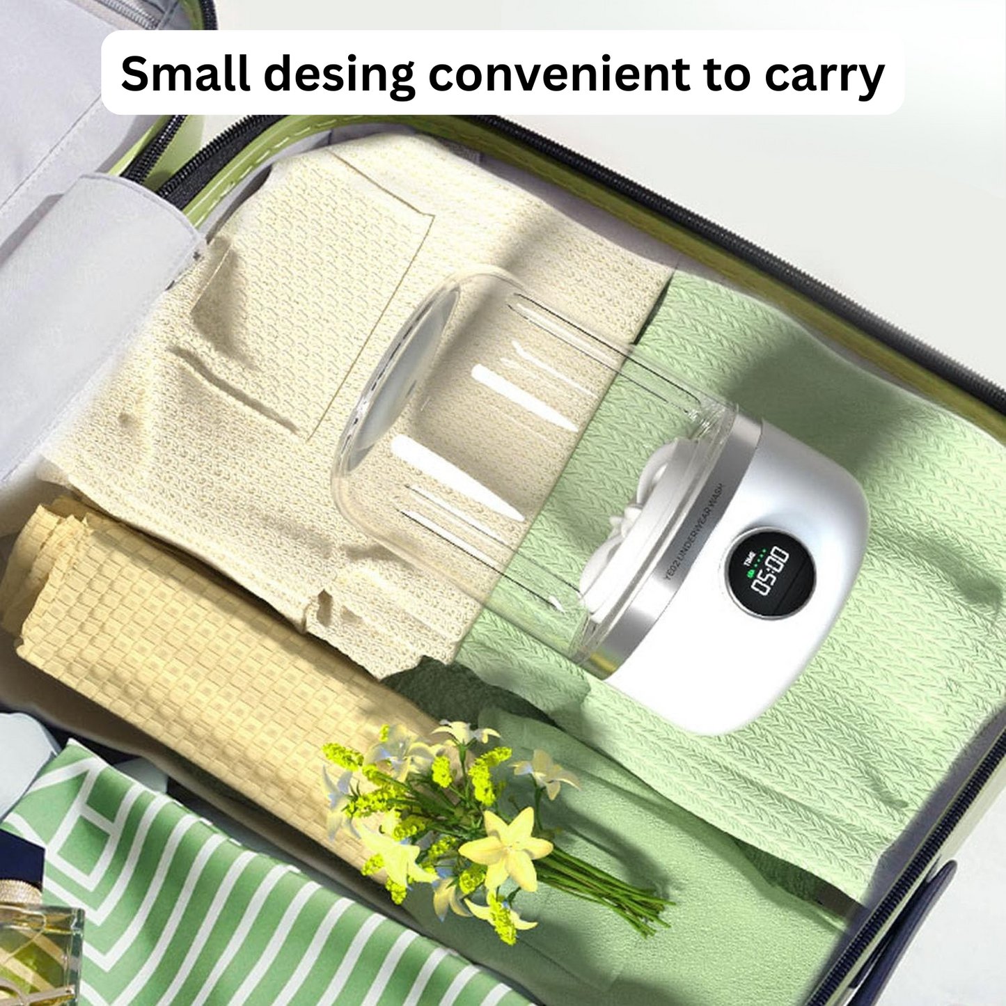 FreshWave™ Mini Washer – Smart Portable Washing Machine
