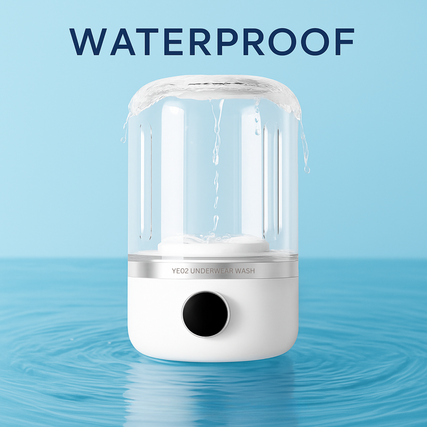 FreshWave™ Mini Washer – Smart Portable Washing Machine