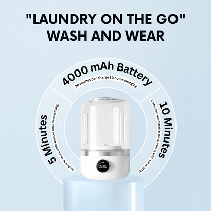 FreshWave™ Mini Washer – Smart Portable Washing Machine